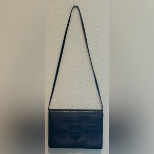 Black Leather Crossbody Purse